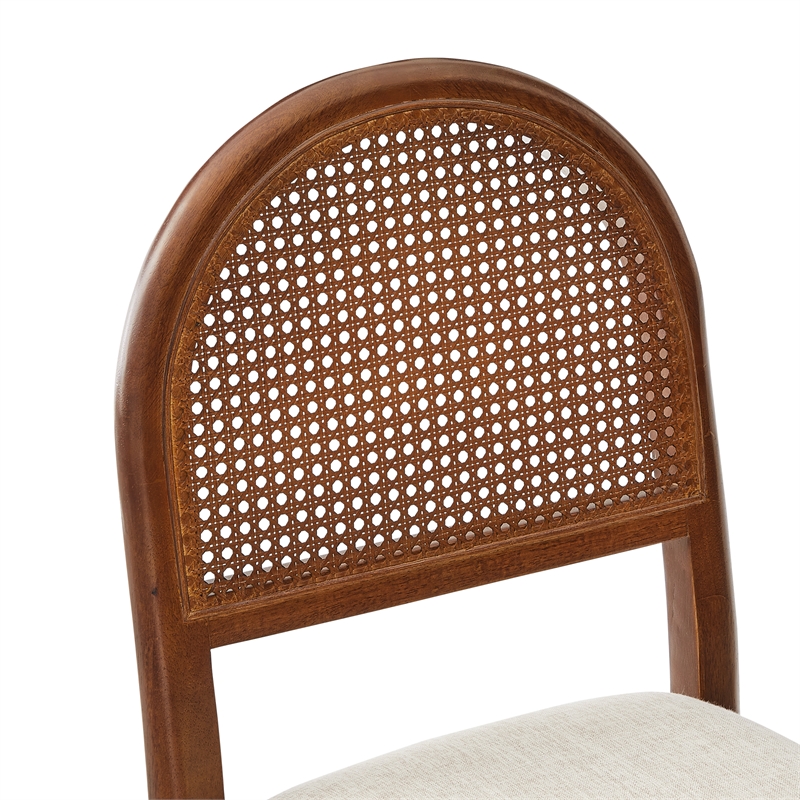 Crosley Furniture Kennedy 2-Piece Dining Chair Set in Walnut
