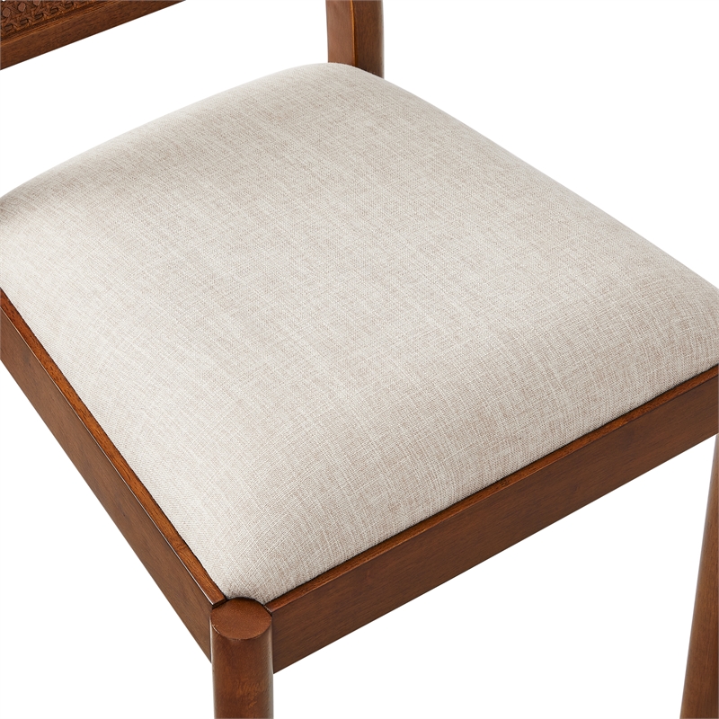 Crosley Furniture Kennedy 2-Piece Dining Chair Set in Walnut