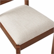 Crosley Furniture Kennedy 2-Piece Dining Chair Set in Walnut