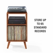Crosley Furniture Asheville Record Player Stand in Walnut
