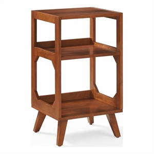 Crosley Furniture Asheville Record Player Stand in Walnut