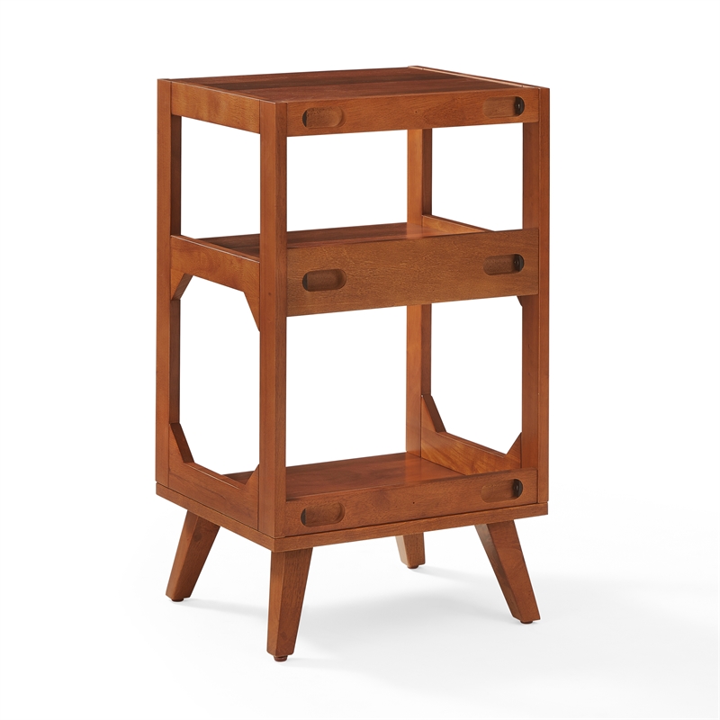 Crosley Furniture Asheville Record Player Stand in Walnut