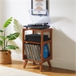 Crosley Furniture Asheville Record Player Stand in Walnut