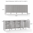 Crosley Furniture Marlowe Sideboard in Walnut