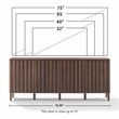 Crosley Furniture Marlowe Sideboard in Walnut