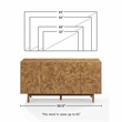 Crosley Furniture Levi Sideboard in Maple