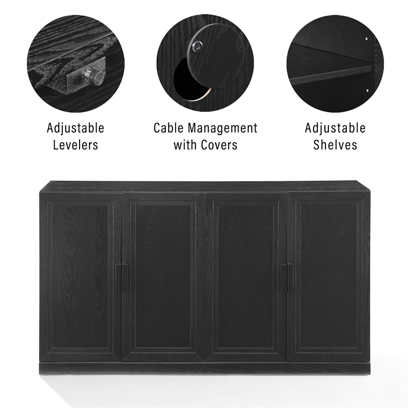 Crosley Furniture Essen Sideboard in Black