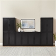 Crosley Furniture Essen 3-Piece Sideboard And Pantry Set in Black