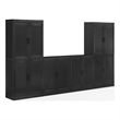 Crosley Furniture Essen 3-Piece Sideboard And Pantry Set in Black