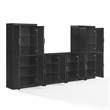 Crosley Furniture Essen 3-Piece Sideboard And Pantry Set in Black