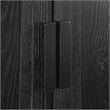 Crosley Furniture Essen 3-Piece Sideboard And Glass Door Pantry Set in Black