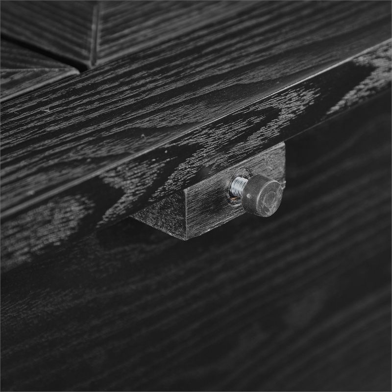 Crosley Furniture Essen 3-Piece Sideboard And Glass Door Pantry Set in Black