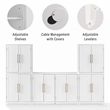 Crosley Furniture Roarke 3-Piece Sideboard & Pantry Set in White