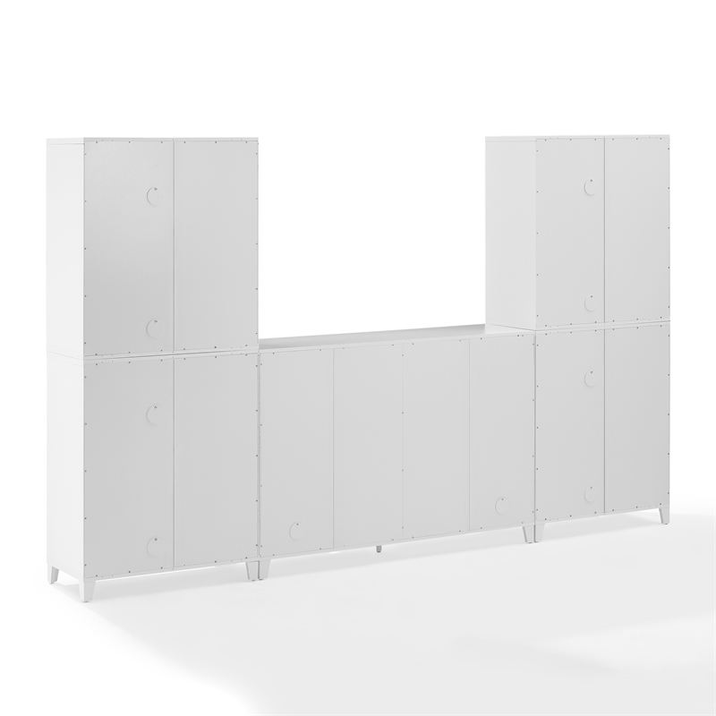 Crosley Furniture Roarke 3-Piece Sideboard & Pantry Set in White