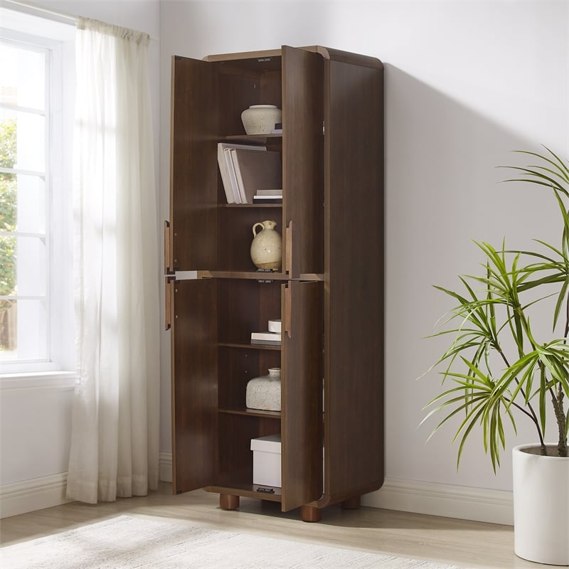 Crosley Furniture Millie Pantry in Brown