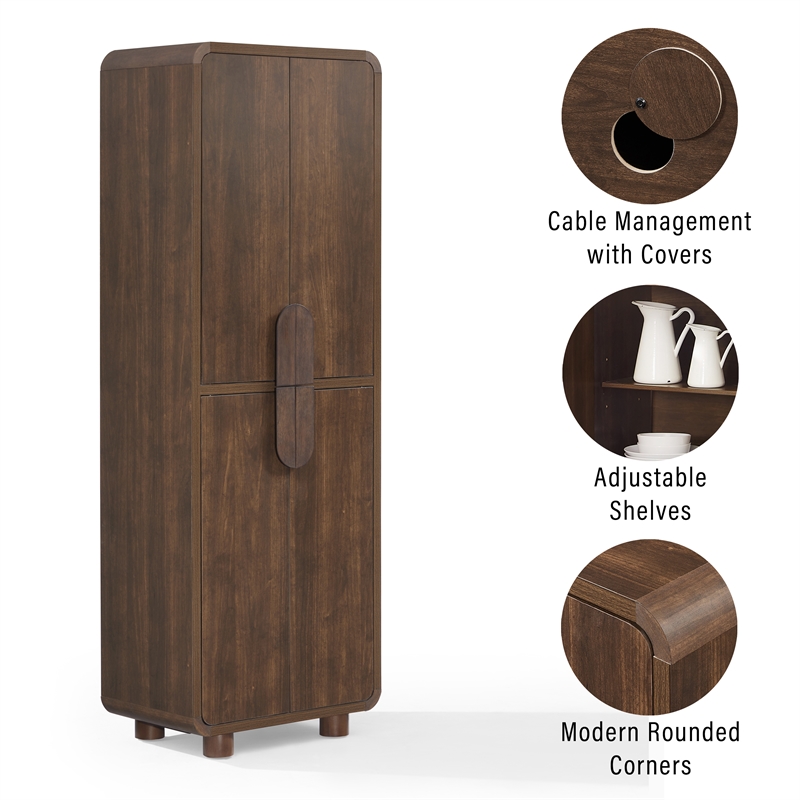 Crosley Furniture Millie Pantry in Brown