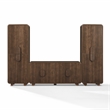 Crosley Furniture Millie 3-Piece Sideboard And Pantry Set in Brown