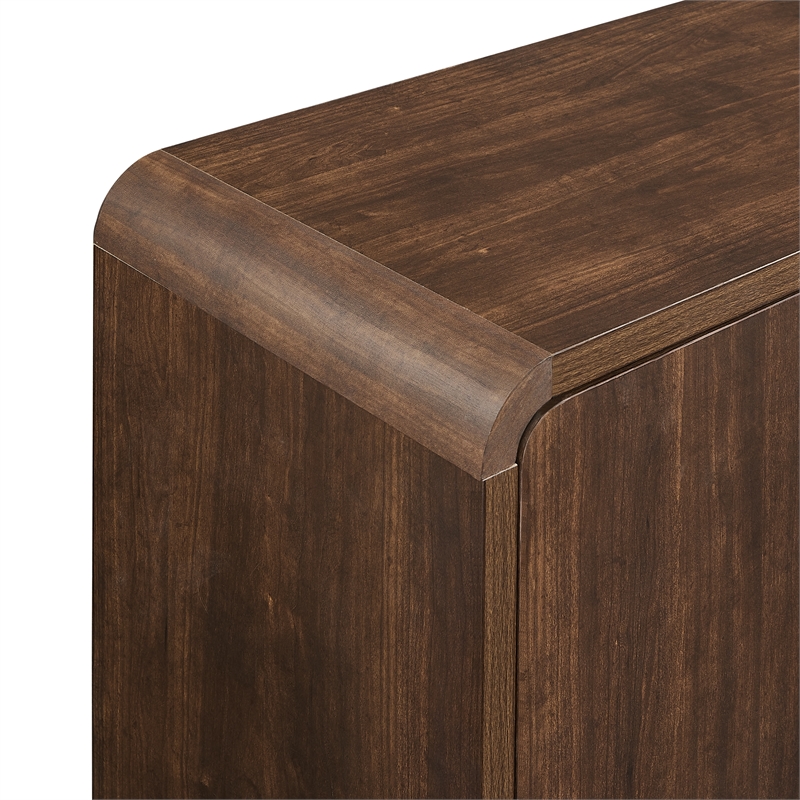 Crosley Furniture Millie 3-Piece Sideboard And Pantry Set in Brown