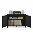 Crosley Furniture Kenji Record Storage Media Console in Black