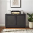 Crosley Furniture Kenji Record Storage Media Console in Black