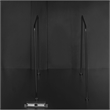 Crosley Furniture Kenji Record Storage Media Console in Black