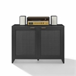 Crosley Furniture Kenji Record Storage Media Console in Black