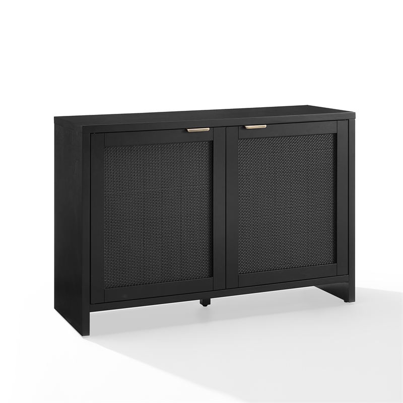 Crosley Furniture Kenji Record Storage Media Console in Black