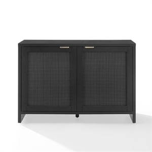 Crosley Furniture Kenji Record Storage Media Console in Black