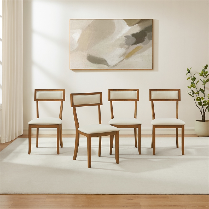 Crosley Furniture Alessia 4-Piece Dining Chair Set in Brown