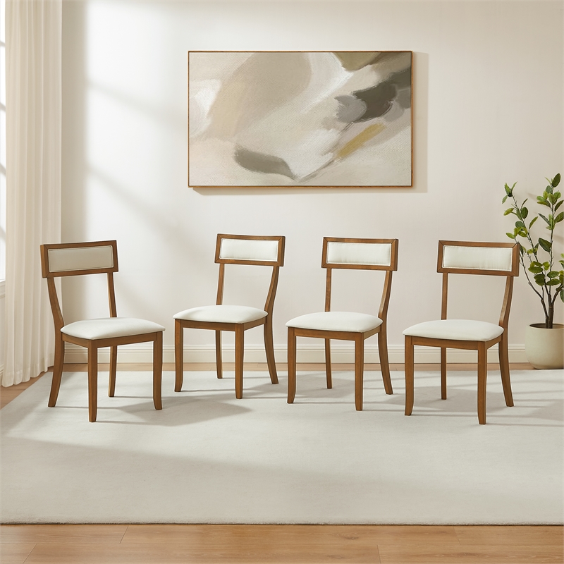 Crosley Furniture Alessia 4-Piece Dining Chair Set in Brown