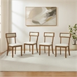 Crosley Furniture Alessia 4-Piece Dining Chair Set in Brown