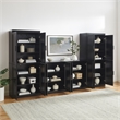 Crosley Furniture Essen 3-Piece Entertainment Center in Black