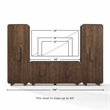 Crosley Furniture Millie 3-Piece  Entertainment Center in Brown