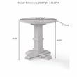 Crosley Furniture Joanna Side Table in Rustic Brown