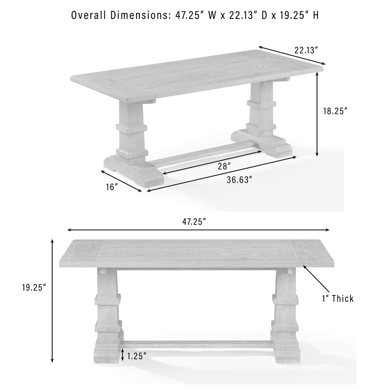 Crosley Furniture Joanna Coffee Table in Rustic Brown