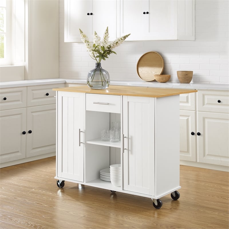 Crosley Furniture Stella Kitchen Cart in White