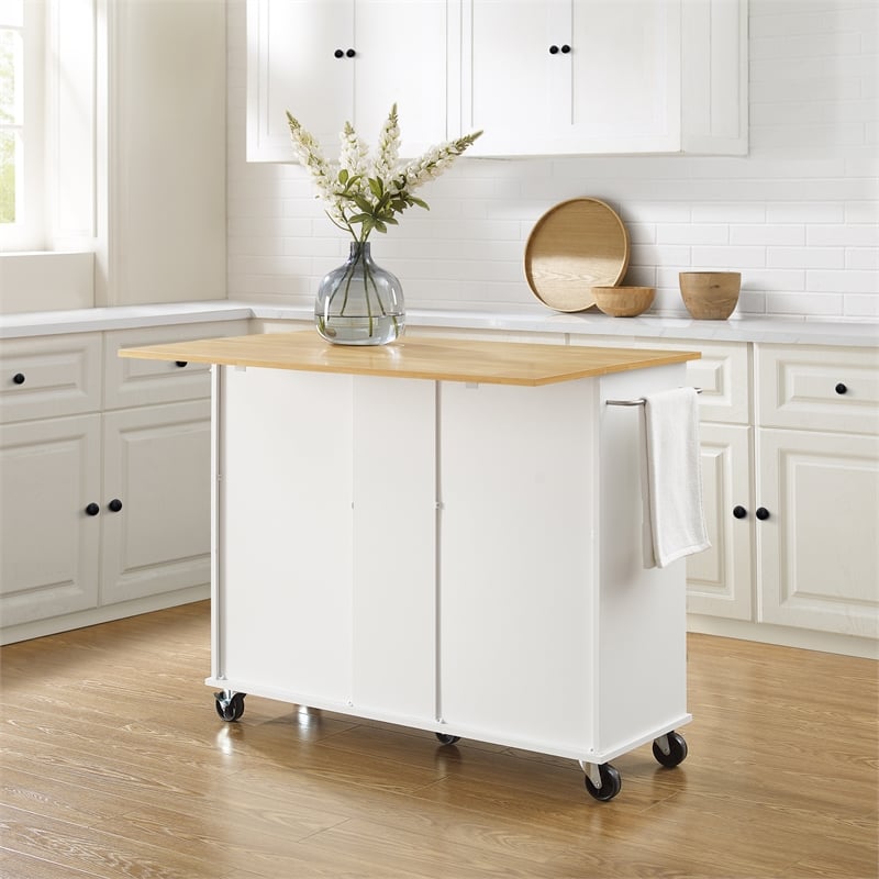 Crosley Furniture Stella Kitchen Cart in White