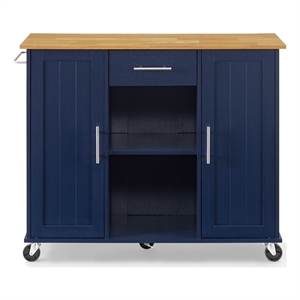 Crosley Furniture Stella Kitchen Cart in Navy