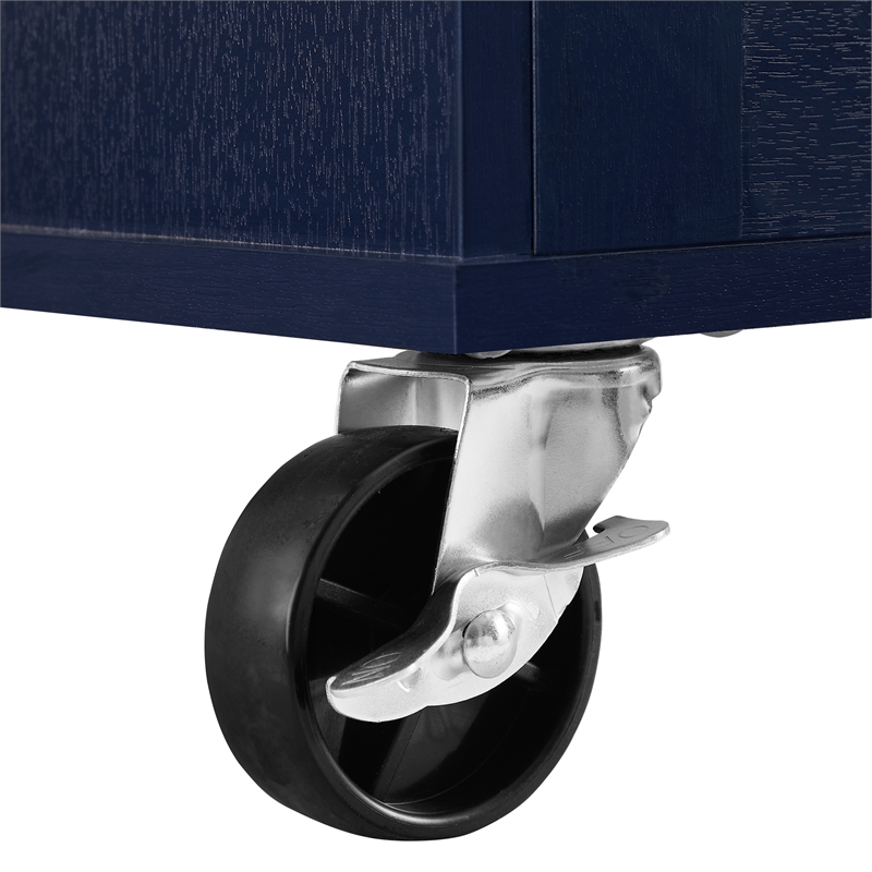 Crosley Furniture Stella Kitchen Cart in Navy