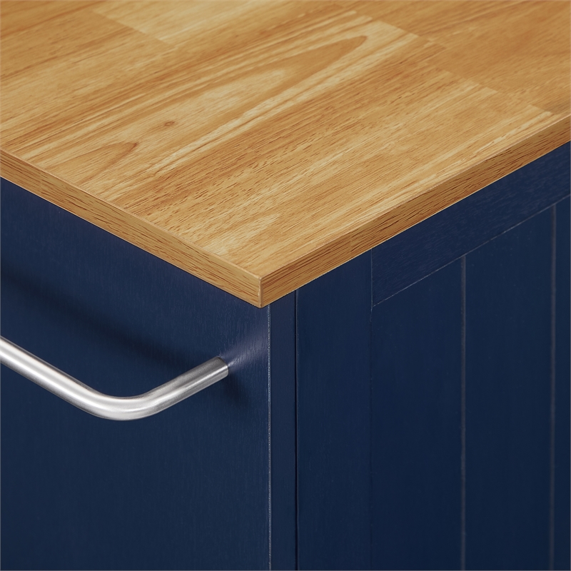 Crosley Furniture Stella Kitchen Cart in Navy