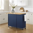 Crosley Furniture Stella Kitchen Cart in Navy