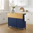 Crosley Furniture Stella Kitchen Cart in Navy