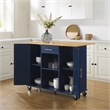 Crosley Furniture Stella Kitchen Cart in Navy