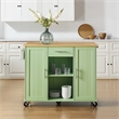 Crosley Furniture Stella Kitchen Cart in Mint