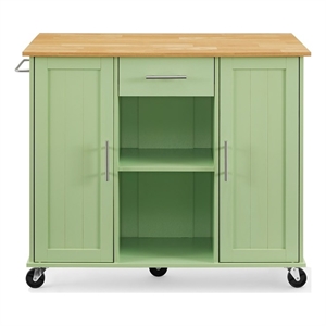 Crosley Furniture Stella Kitchen Cart in Mint