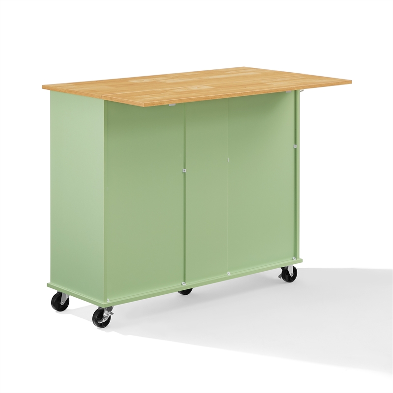 Crosley Furniture Stella Kitchen Cart in Mint