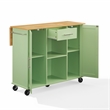 Crosley Furniture Stella Kitchen Cart in Mint