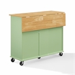 Crosley Furniture Stella Kitchen Cart in Mint