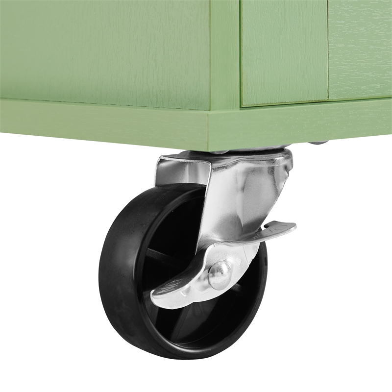 Crosley Furniture Stella Kitchen Cart in Mint