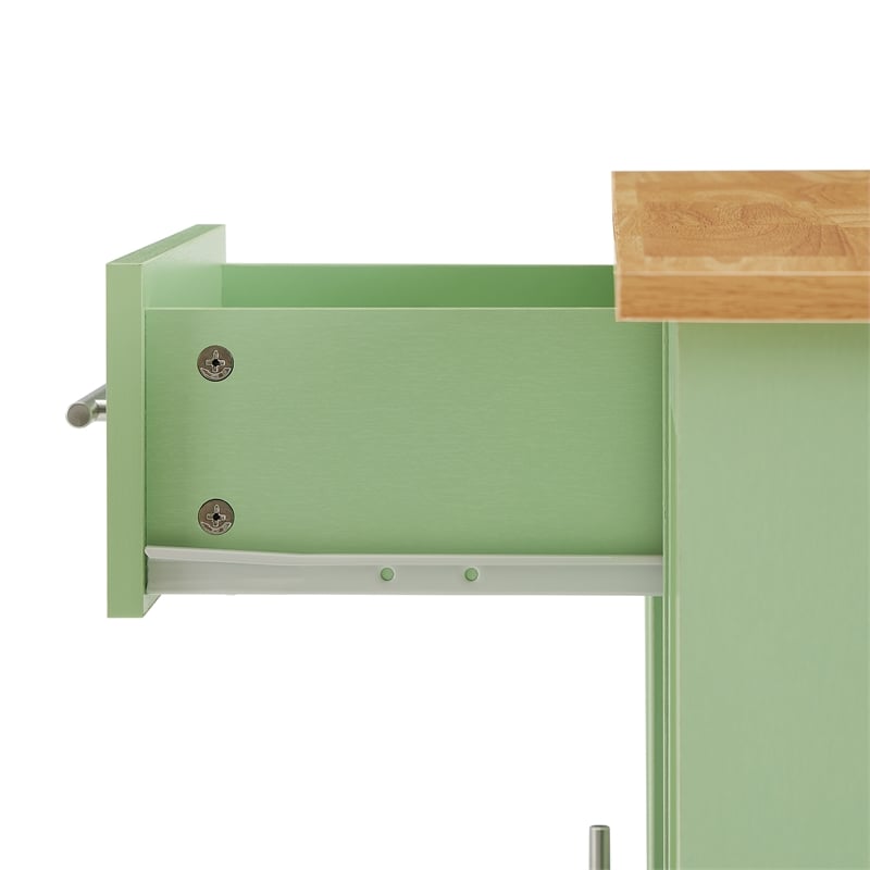 Crosley Furniture Stella Kitchen Cart in Mint